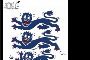 惊恐逃窜的三狮！奥莱报社媒恶搞英格兰队徽